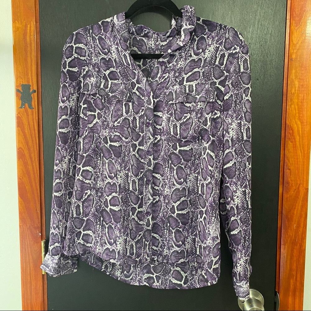 nasty gal snake button down